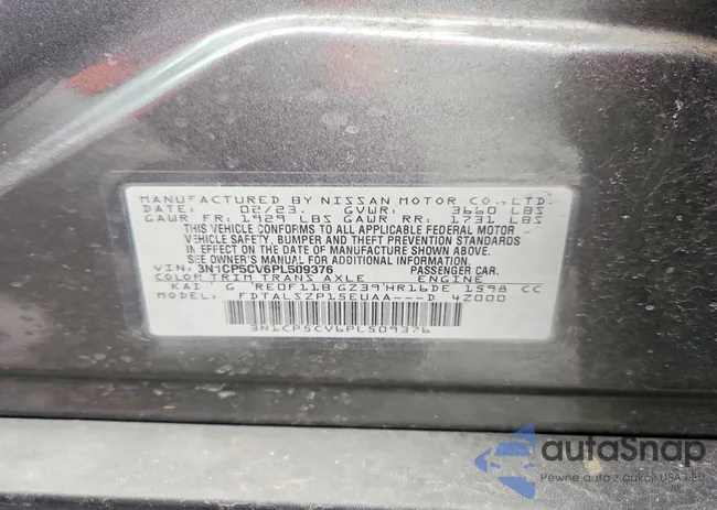 3N1CP5CV6PL509376: 78920935