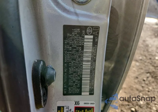 2T1BURHE8GC683650: 76858015