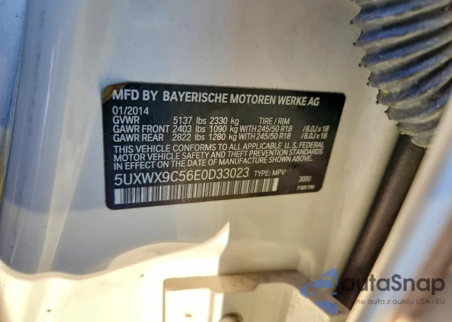 5UXWX9C56E0D33023: 76414245