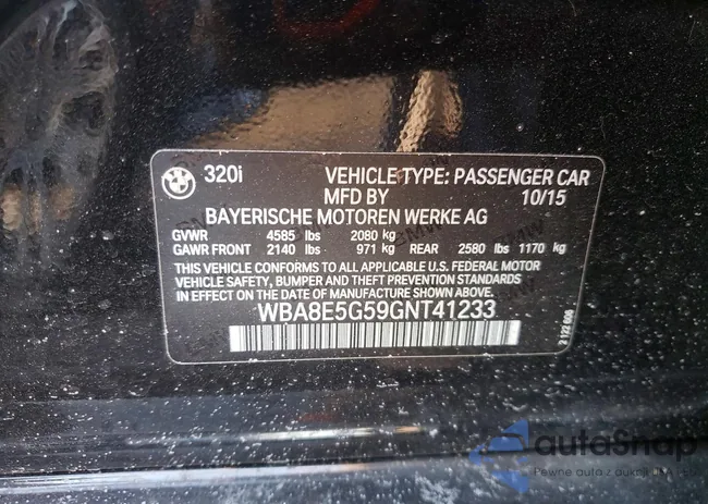 WBA8E5G59GNT41233: 76362575