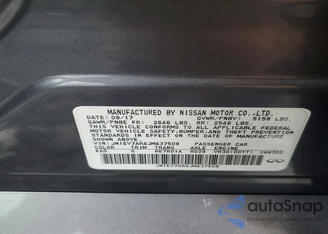 JN1EV7AR4JM437509: 77119515