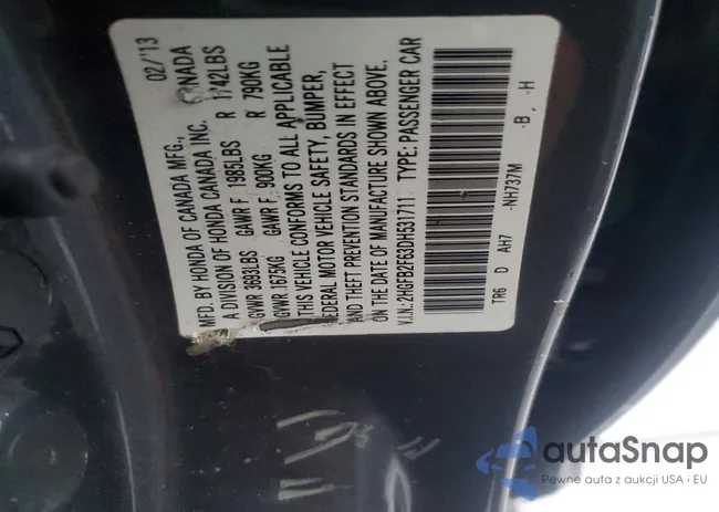 2HGFB2F63DH531711: 76590845