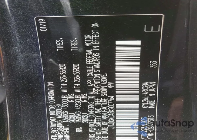 JTJDGKCA8K2007764: 77682385