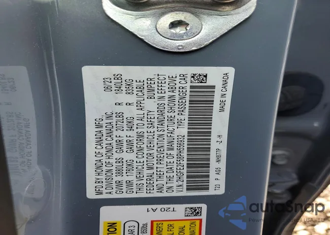 2HGFE2F58PH556932: 76906895