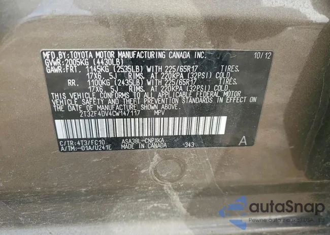 2T3ZF4DV4CW147117: 77390535