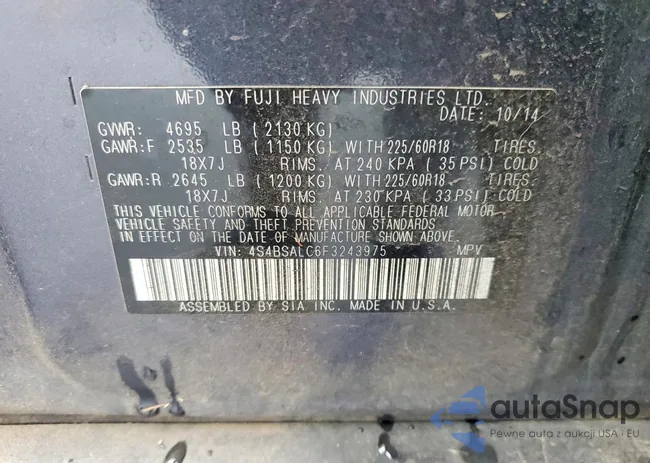 4S4BSALC6F3243975: 77621875