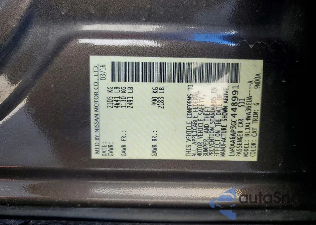 1N4AA6AP3GC448991: 77720945