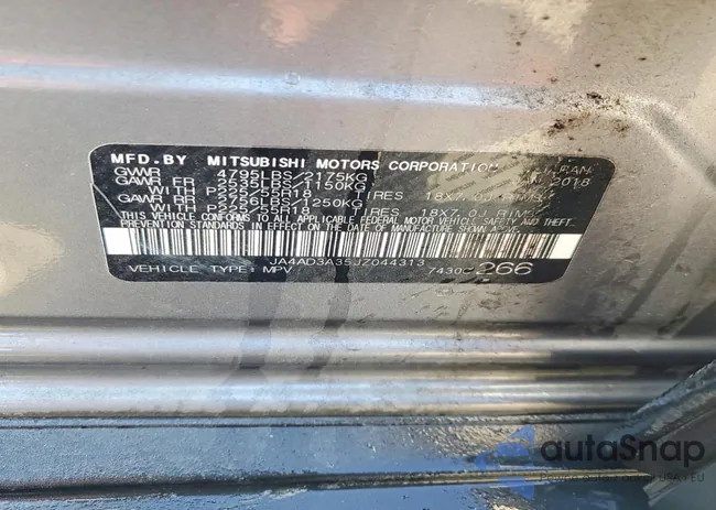 JA4AD3A35JZ044313: 76549095