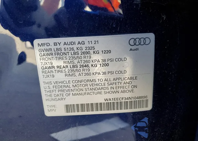 WA1EECF34N1048896: 75693285