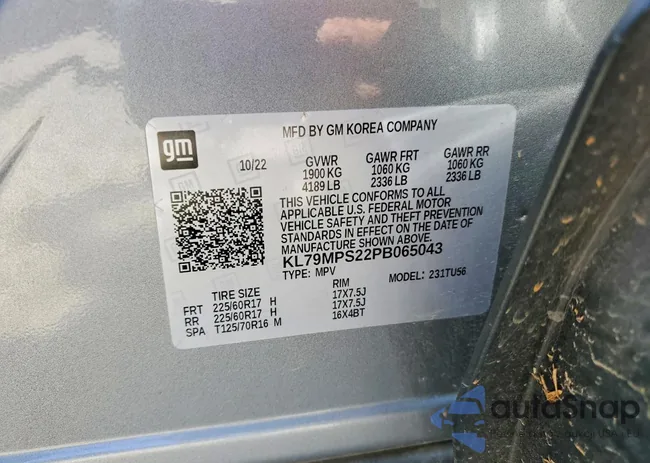 KL79MPS22PB065043: 76287745