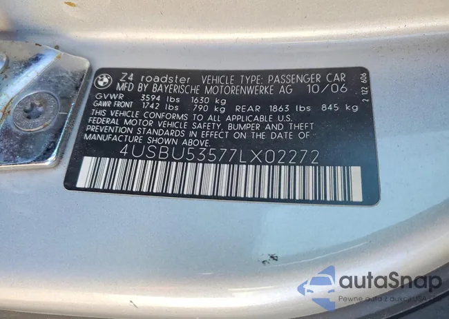 4USBU53577LX02272: 76558515