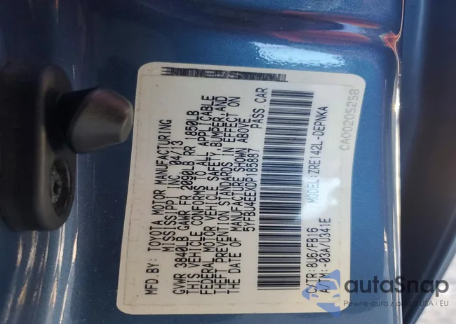 5YFBU4EEXDP185887: 74369185