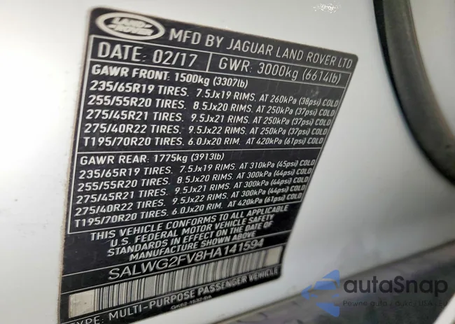 SALWG2FV8HA141594: 74430805