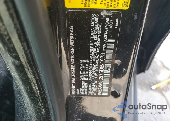 WBAXA5C57GD691978: 78297975