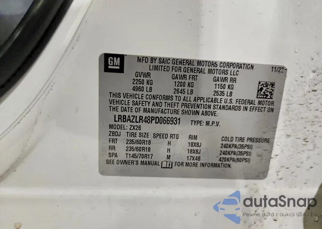 LRBAZLR48PD066931: 76485295