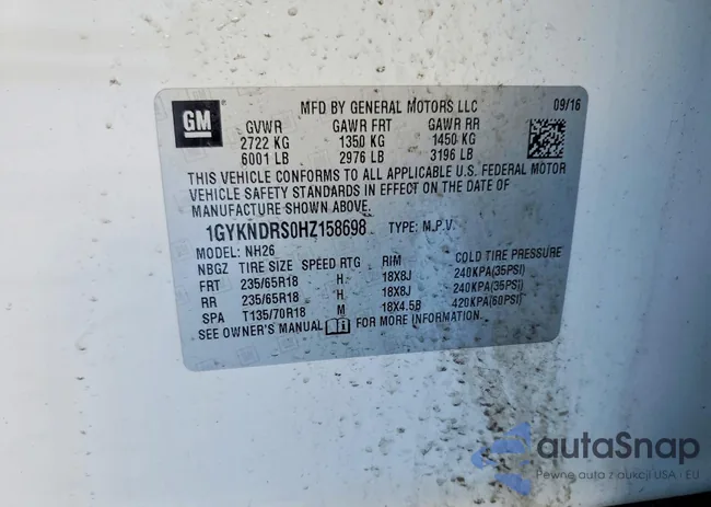 1GYKNDRS0HZ158698: 77246625