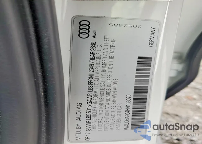 WAUD8AFC4HN133079: 76985145