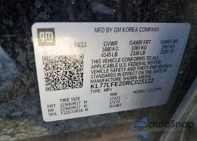 KL77LFE20RC025122: 75933985