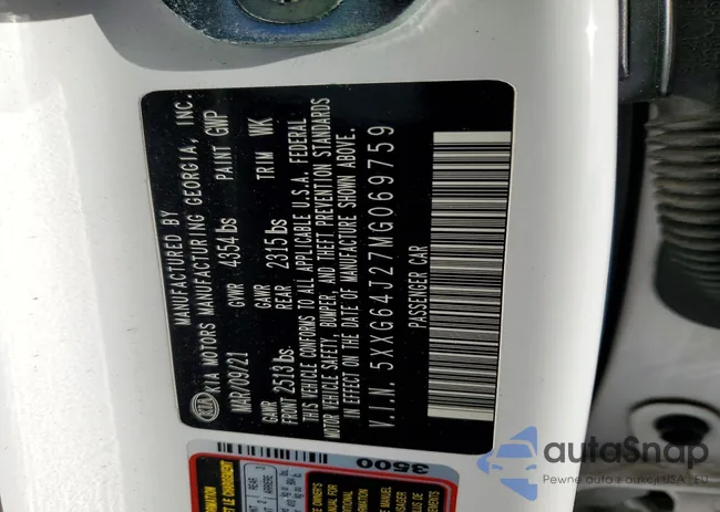 5XXG64J27MG069759: 77322995