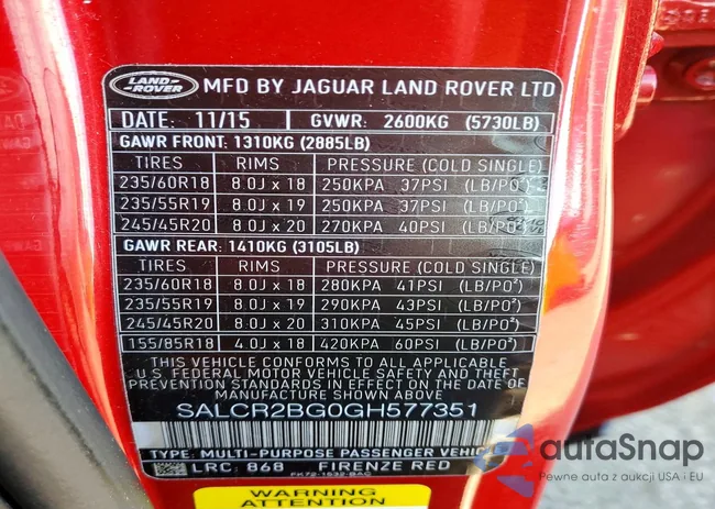 SALCR2BG0GH577351: 77348835