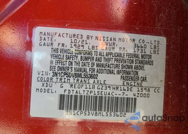 3N1CP5DV8ML553602: 76418315