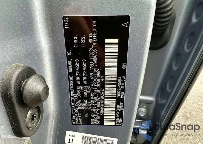 5TDKDRBH0PS005727: 78110505