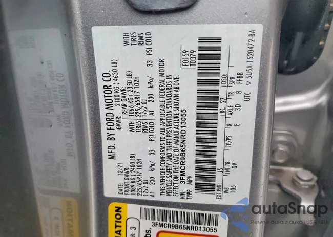 3FMCR9B65NRD13055: 77022385