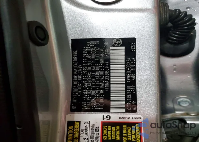 4T1DAACK8SU594474: 77793025