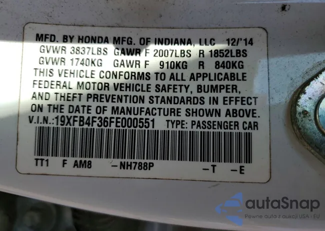 19XFB4F36FE000551: 76853185