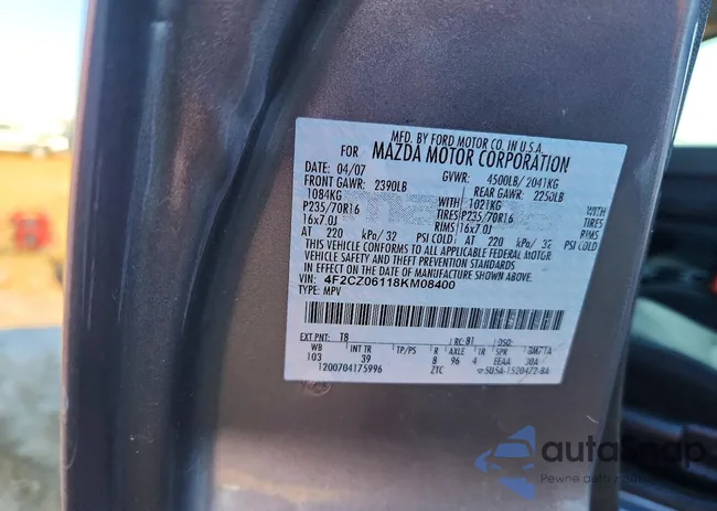 4F2CZ06118KM08400: 77356035