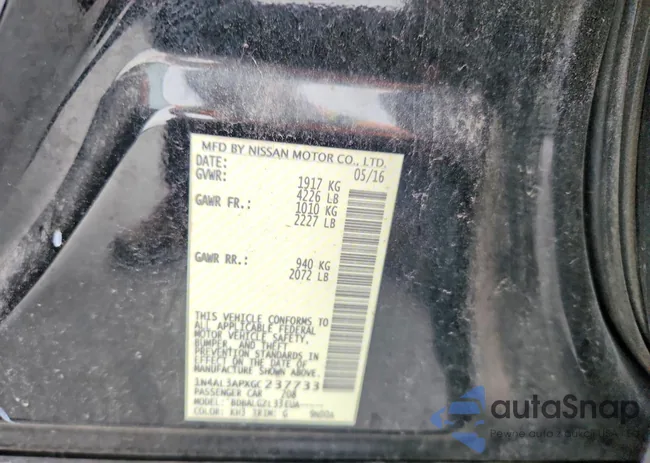 1N4AL3APXGC237733: 76482045