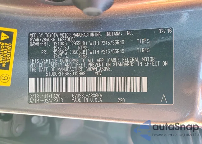 5TDDCRFH6GS015989: 76795015