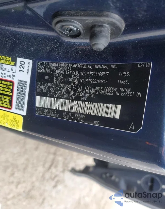 5TDYZ3DCXJS924278: 76753875