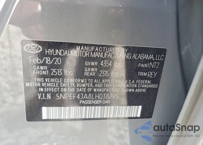 5NPEF4JA8LH038795: 76209375