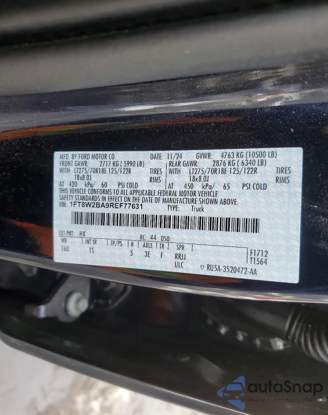 1FT8W2BA9REF77631: 75551305