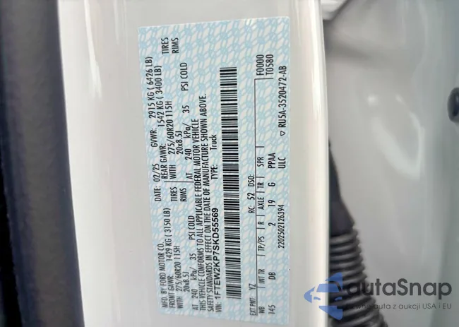 1FTEW2KP7SKD55569: 78100595