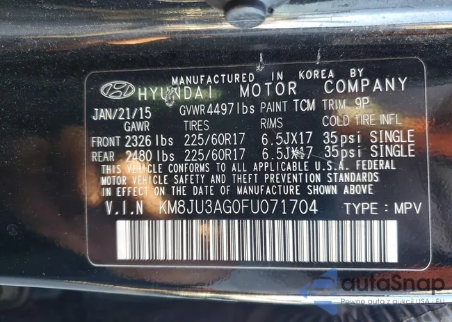 KM8JU3AG0FU071704: 78542225