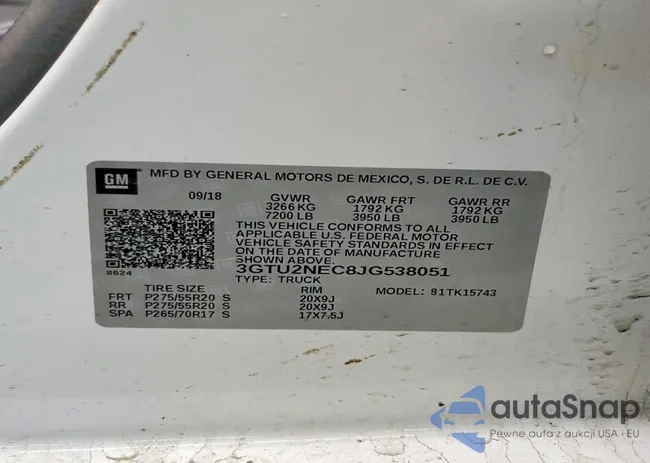 3GTU2NEC8JG538051: 76716885