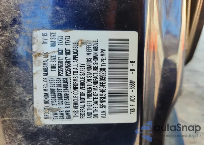 5FNRL5H69FB059238: 76185305