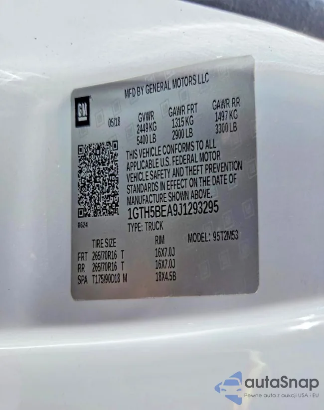 1GTH5BEA9J1293295: 76409425