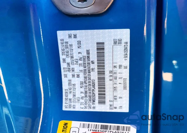 1FMEE5DP7PLA92613: 76535505