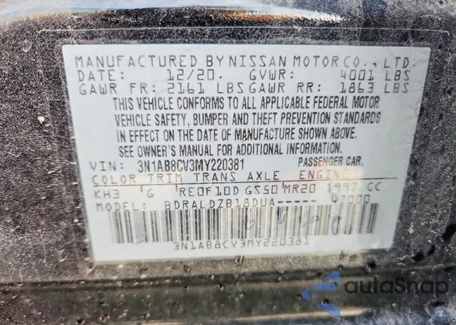 3N1AB8CV3MY220381: 74659805