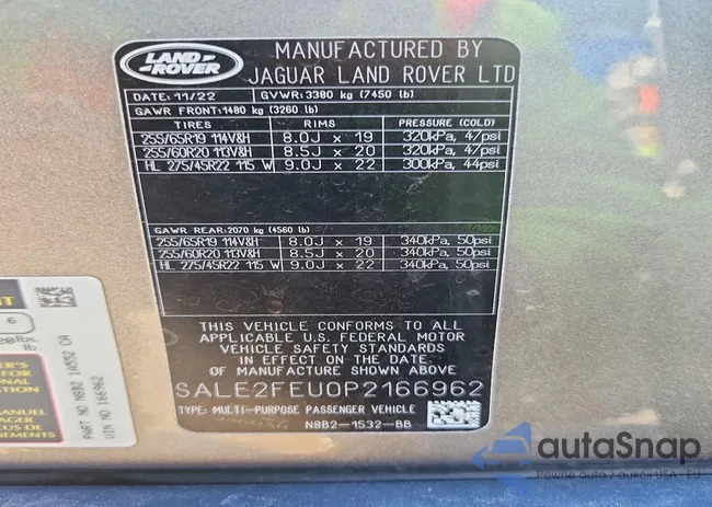 SALE2FEU0P2166962: 75651455