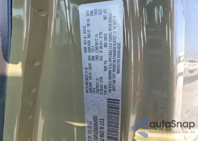 1C4PJXDG6SW649054: 77317095