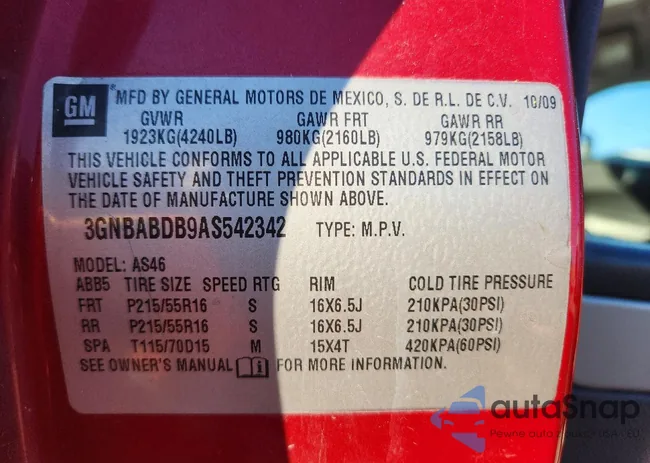 3GNBABDB9AS542342: 79253305