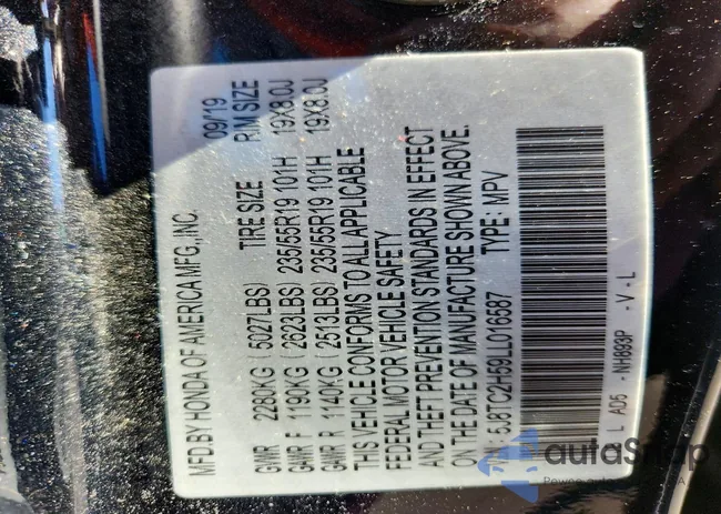 5J8TC2H59LL016587: 78478115