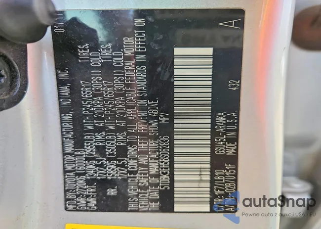 5TDBK3EH5BS062836: 76353825