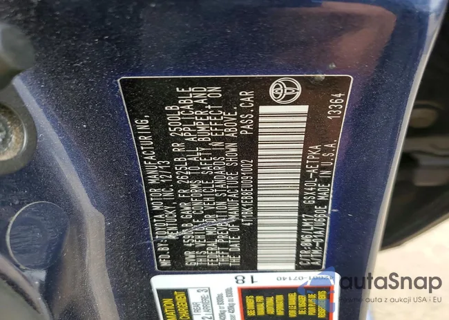 4T1BK1EB8EU091002: 78327025