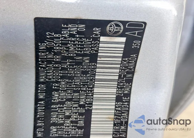 2T1BU4EE4DC970289: 79470085