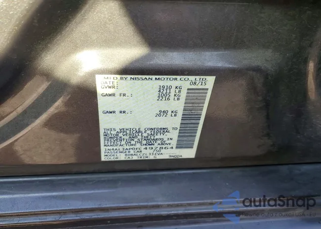 1N4AL3AP0FC497864: 75915515